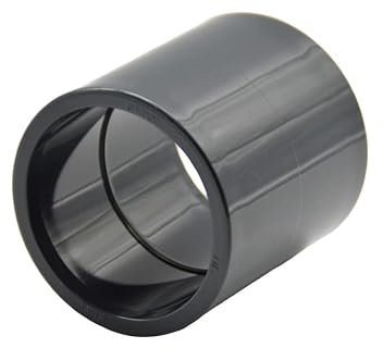 Manguito de PVC, 90 mm x 90 mm, manguito adhesivo de PVC, conector de tubo de PVC, manguito adhesivo por ambos lados, PN 10, diámetro de 90 mm