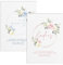 Set of 2 Ladies and Gents Wedding Toiletry Bathroom Basket Signs in Pink and Blue Florals - A5