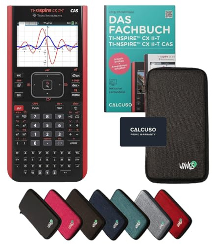 CALCUSO Standardpaket Dunkelgrau mit Grafikrechner TI Nspire CX II-T CAS