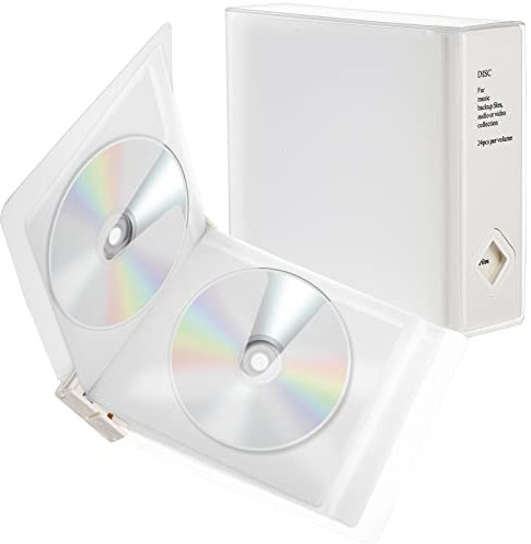 SOLUSTRE Container Aufbewahrungstasche Cd Aufbewahrung Cd- Durchsichtige Disc- Cd-Box Disc-Aufbewahrungs-Organizer Für Audio- Broschüren Videospiel Gehäuse Aufbewahrungsbeutel