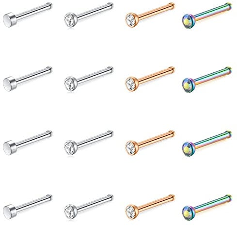VF VFUN 20g Nasenstecker Nasenpiercing Für Damen Herren Nase Stud Hypoallergen Nasenstecker Schmuck Nasen Piercing