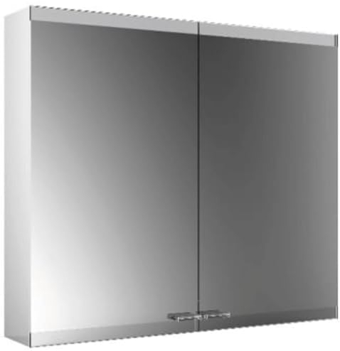 Emco asis evo Lichtspiegelschrank, Aufputzmodell, 2 Türen, 800 mm, Ausführung: ohne Light System, ohne Spiegelheizung