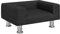 vidaXL Hundebett, Hundekissen mit weicher Polsterung, Hundesofa Hundecouch für kleine Hunde Haustiere, Haustierbett Katzenbett, Schwarz Samt