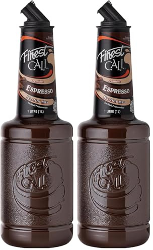 Finest Call Espresso Martini, Premium Pre-Made Cocktail Mix, 1L (Pack of 2)