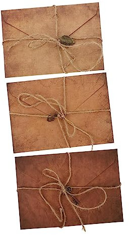 Vintage Kraft Briefumschlag Set Luftpost Vintage Stil Old Style Briefpapier für Hochzeitseinladungen