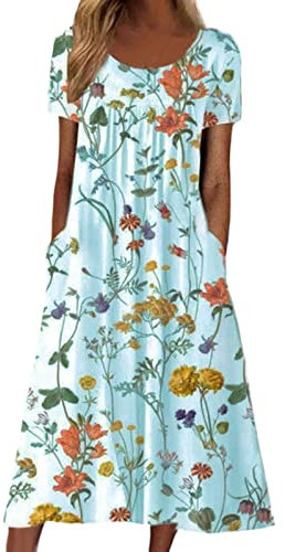 Robe D'été Femme Grande Taille Coton et Lin Robe Sexy Bohème Pas Cher Sport Elegante Été Cool Élégant Officier Vintage Sexy Robe de Soirée Bohème L'été Casual Habillée Robes Robe Années 20 Franges