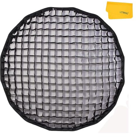 Godox S65T-G - Boîte à lumière - Grille en nid d'abeille - 65 cm - Pour S65T - Libération rapide - Parabolique - Support Bowens pour lumière de studio