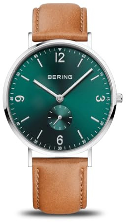 Bering Herren Uhr Quarz Movement - Classic Collection mit Kalbsleder und Saphirglas 14040-508