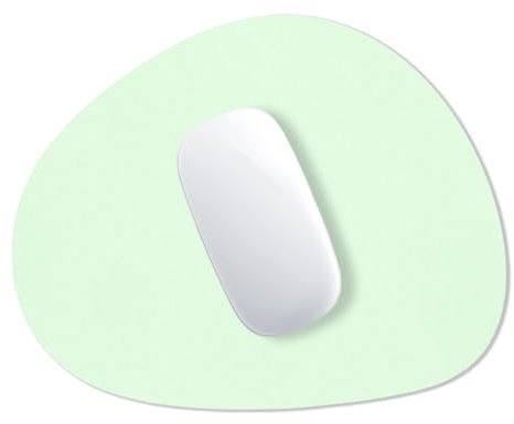 Hsurbtra Mauspad, Premium-Texturiertes, kleines ovales Mauspad, 21,6 x 18,8 cm, dick, 3 mm, rutschfest, wasserdicht, Gummi, hübsch, niedliche Computermatte für Büro, Zuhause, Gaming, Laptop, Herren,