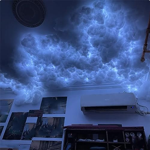 FLNOZAMZ LED-Wolkenlicht, Donnerwolkenlicht für die Decke, RGB mit Fernbedienung und APP-Steuerung, Coole Lichter, dynamische DIY-Effekte, für Heimkino für Erwachsene (15m/49.21ft)