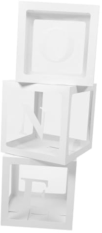 OFFSCH 1satz Geburtstag Ballon Boxen Dekorationen Für Babyfeiern Kreative Und Niedliche Ballon Boxen Mit Buchstaben Für Unvergessliche Feiern