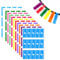 cobee 360 Pcs Cable Labels Tags, 12 Colors Self-Adhesive Wire Labels Waterproof Cable Tags, Cable Markers Cable Identification Tags Handwriting for Computer Room Cable Labels, Network Cable Markers