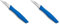 Arcos Serie Nova, Spelucchino Coltello per sbucciare, Lama Acciaio Inossidabile NITRUM 60 mm, Manico Polipropilene, Colore Blu (Confezione da 2)
