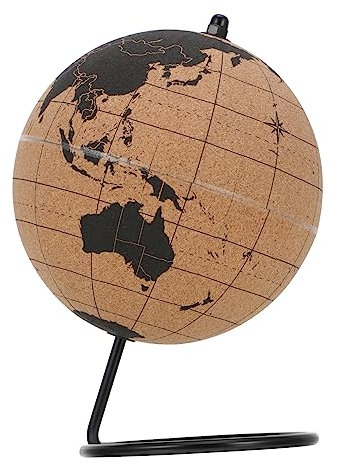 VANZACK Kork-standort Mit Standfuß Reise-pinnwand Zur Weltkarte Dekoratives Lehrmittel Für Zuhause Oder Büro Geschenkidee Für Angehörige