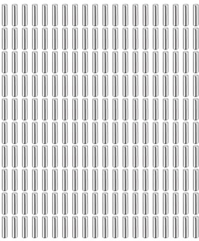 sourcing map 200 perni cilindrici di supporto per mensole da 1 mm x 4 mm, in acciaio inossidabile 304, elementi di fissaggio per scaffali, armadietti, mobili (GB119), argento