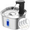 Wireless Cat Water Fountain Stainless Steel with Auto Shut-Off Pump + 4 Filters, 108oz 3.2L 5000mah Battery Operated Cat Water Fountain Cordless, Automatic Water Dispenser with Motion Sensor for Cats