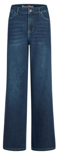 Buena Vista Damen Wide Leg Pleat Stretch - Nightfall Denim