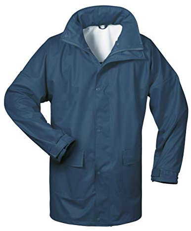 Norway PU Regen-Jacke mit Kapuze - Marine - Größe: XL