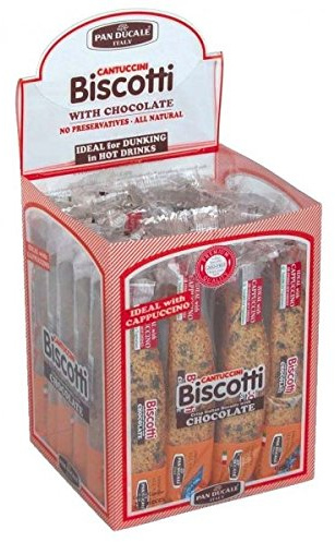 Pan Ducale Chocolate Biscotti 38 g (Pack of 24)