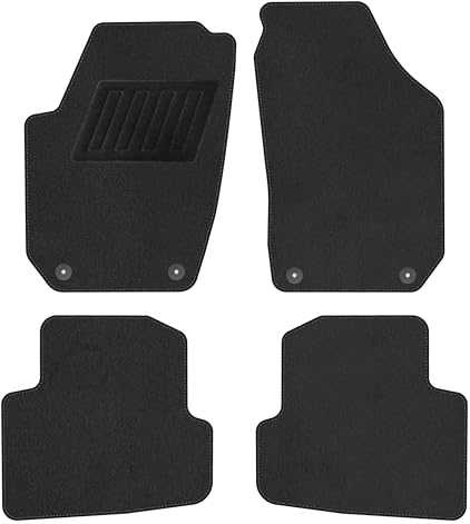 TEXER Textil Fußmatten passend für Skoda Fabia II Bj. 2007-2014 Comfort