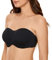 DELIMIRA Women's Strapless Bra Underwire Non Padded Minimiser Plus Size Bandeau Seamless Bra Black 36C