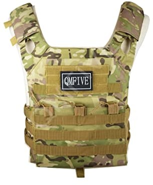 QMFIVE Airsoft Vest, Plate Carrier, JPC Tactical Combat Vest Military Wargame Molle Plate Carrier Outdoor Uniform Combat Gear (JPC-MC)