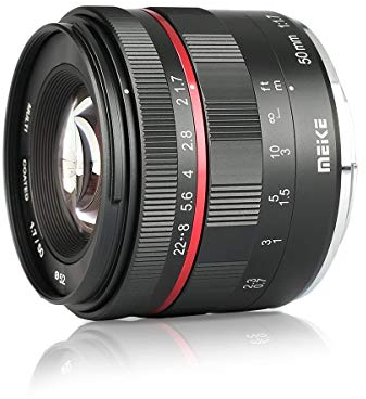 Meike Optics MK 50mm f1.7 - Obiettivo con messa a fuoco manuale per Nikon F