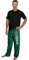 Harry Potter Adult Mens' Slytherin House Crest Plaid Pajama Pants (Large)