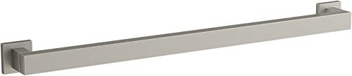 KOHLER K-23295-BN Square 24 Inch Grab Bar, Installation Hardware Included, 300lb Capacity, Vibrant Brushed Nickel