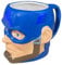 Caribou Living Marvel Captain America Mug Steve Rogers 3D Head Ceramic 380ml Novelty Cup for Hot Drinks: Ideal for Tea, Coffee, and Hot Chocolate