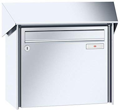 RENZ/Prisma/Aufputz-Briefkastenanlage Wand-Briefkasten / V4A-Edelstahl/Volumen 17 L/Dein-Briefkasten.de