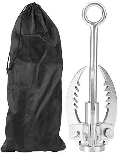 Kuuleyn Edelstahl Kletterklaue,Greifhaken,Enterhaken Kletterhaken Wurfhaken 3 Klauen Edelstahl Klapphaken Outdoor Survival Edelstahl Kletterhaken Outdoor Camping Wandern Baumklettern