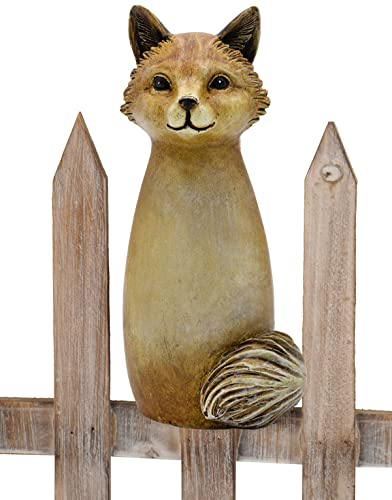 B2S BACK2SEASON Zaunfigur Fuchs Zaunhocker Zaundeko Herbst Deko frostfest H=20 cm