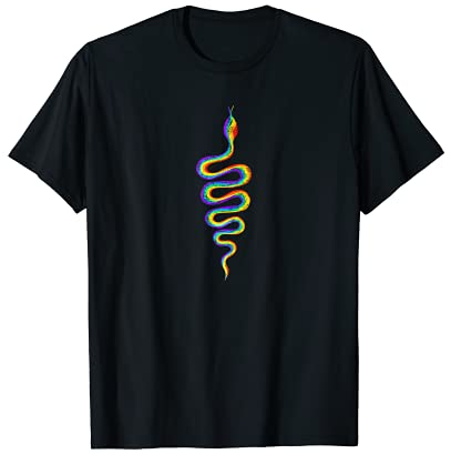 Regenbogen Schlange Traumzeit Mythologie Yoga Kundalini Tier T-Shirt