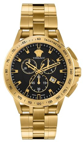 Versace Herren Uhr Armbanduhr Chronograph New Sport TECH VE3E00821 Edelstahl