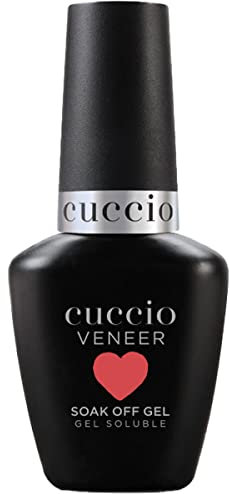 Cuccio Veneer Gel Polish 13ml- Hit The High Notes- Coral Neon Creme
