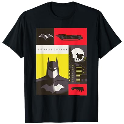 WB 100: Batman The Caped Crusader Icons Poster T-Shirt