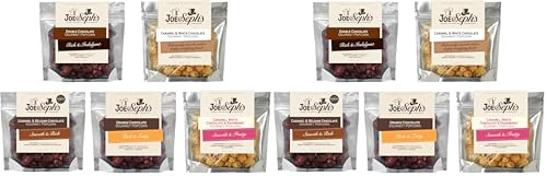 Joe & Seph's Chocolate Popcorn Tasting Selection, 5x 32g Bags| Gluten Free | Suitable for Vegetarians | Handmade in UK | Movie Night - 5 x 27-32g Bags (Pack of 2)