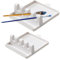 Blogiiup Paint Brush Rest, 2 Pcs Plastic Paint Brush Holder with 4 Slots, Chinese Calligraphy Pen Holder, Brush Drying Rack for Paint Brush