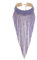 EVER FAITH Damen Kristall Quaste Kragen Luxus Aussage Halskette für Bankett Prom Blau Gold-Ton