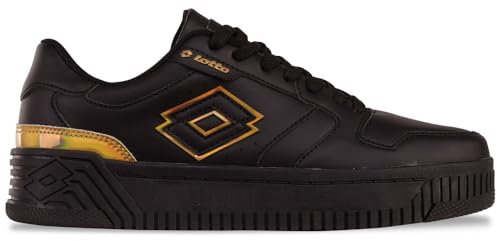 Lotto Damen Sneaker, Black/Gold, 36 EU
