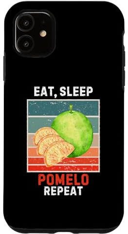 Hülle für iPhone 11 Pomelo Repeat Vintage Pomelo Lover im Retro-Look „Eat, Sleep“