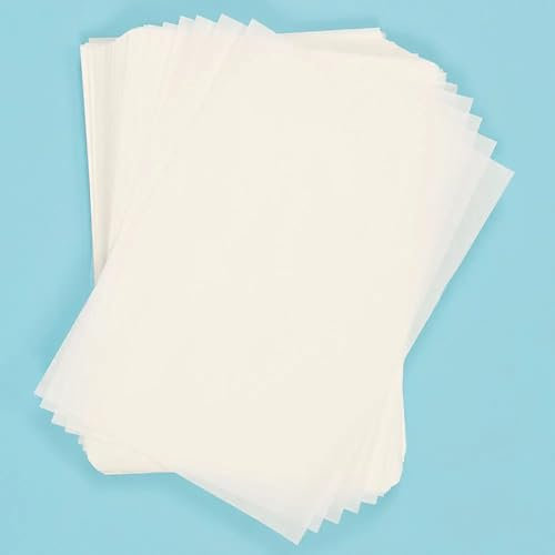 Baker Ross FN205 A4 Pauspapier - Packung mit 50 Blättern, Overlay-Papier zum Zeichnen, Kopierpapier, Lichtkastenpapier