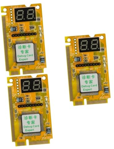 Mikikit 3sets Motherboard Testing Card Tool Laptop Motherboard Tester Convenient Module Board Test Precise Detecting Card Tool