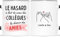 𝗖𝗔𝗗𝗘𝗔𝗨 𝗣𝗟𝗨𝗦 Mug Personnalisé Prénom - Hasard Fait des Collègues Chance des Amies - Idee Cadeau Collegue de Travail, Cadeau Personnalisé Collegue, Mug Meilleure Collegue, Mug Collègue Humour