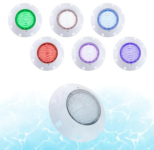 Ciounmb Poolbeleuchtung Unterwasser, Unterwasser Licht Led mit Fernbedienung, IP68 Wasserdicht, 360 RGB Lichtperlen Teichbeleuchtung, Farbwechsel Pool für Garten Pool Badewanne Aquarium