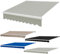 Lona para toldo Exterior, Tela de Repuesto para toldo, Tela Impermeable Ripstop, poliéster 320 g, Estructura no incluida,Gris,(10x6.5ft) 3x2m