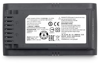 UDXZAIJQ Batteria raccoglipolvere, compatibile con Samsung jet 60 VCA-SBTA60 VS15T7032P4 batteria JET 70 VCA-SBT90E/EB e JET75 JET90E VS9000 VCA-SBT90(JET90)