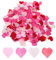 HDGSAFD 80 G Herzförmiges Konfetti, Hochzeitskonfetti, Tischdekoration, Valentinstag, Hochzeitsfeier, Konfetti-Dekoration