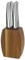 Lou Laguiole Jet - Bloc bois d'acacia 6 couteaux steak